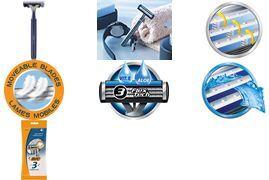 BIC Einwegrasierer 3 Comfort, für Männer, 4er Pack mit 3 unabhängig voneinander beweglichen Klingen, Schwing - 1 Stück (889692)