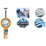 BIC Einwegrasierer 3 Comfort, für Männer, 4er Pack mit 3 unabhängig voneinander beweglichen Klingen, Schwing - 1 Stück (889692)