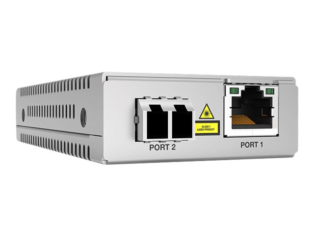 Allied Telesis AT MMC2000LX/LC Mini Medienkonverter 1 Gbps RJ-45 zu LC Single-Modus 10 km Grau