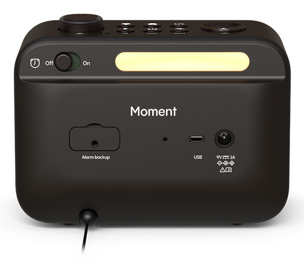 Pure Moment Radiowecker mit Ambiente-Licht Kaffeeschwarz