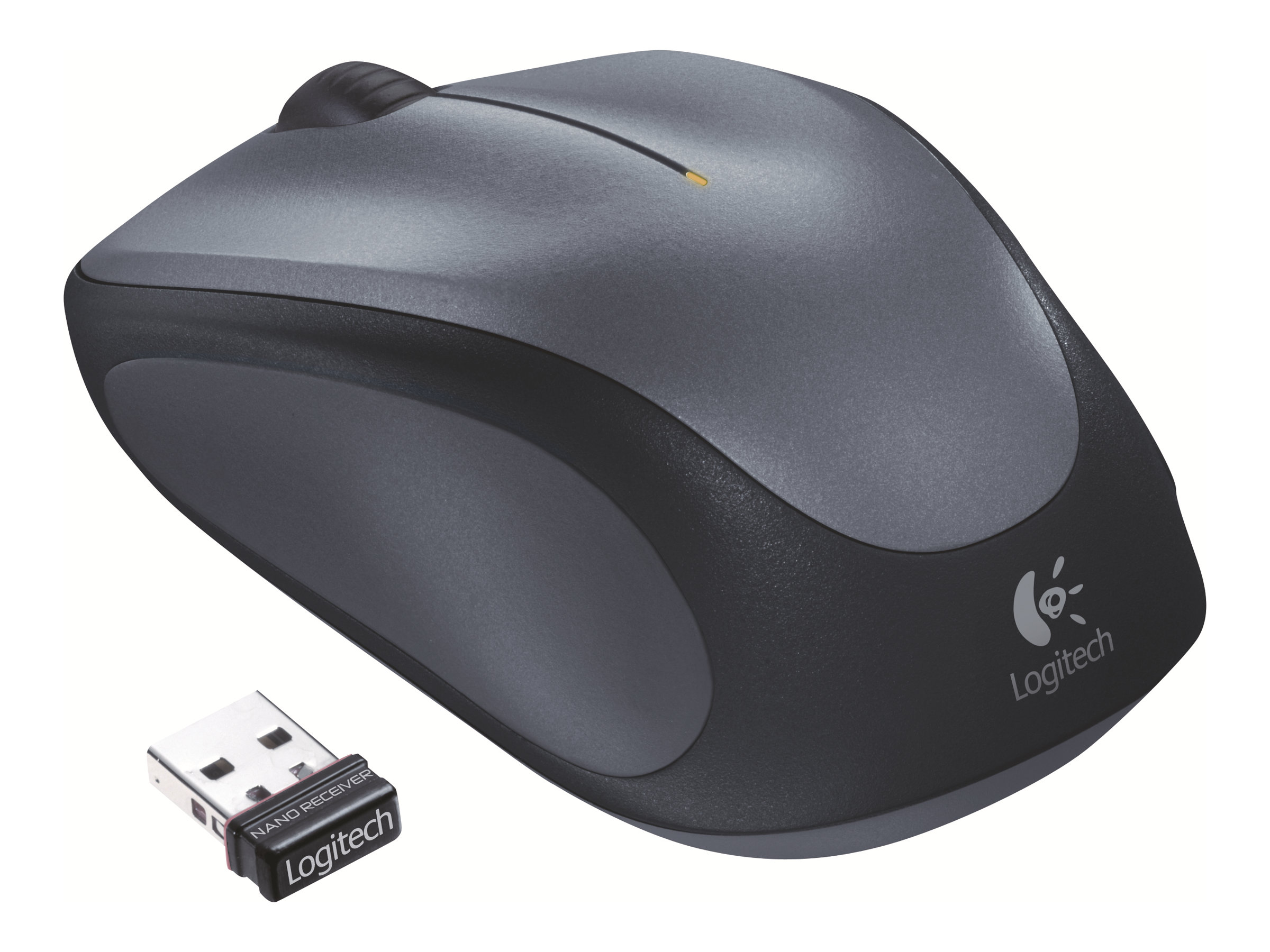 Logitech M235 Kabellose Optische Maus 2,4 GHz USB-Empfänger 1000 DPI Schwarz, Anthrazit