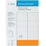 HERMA Adressetiketten für Schreibmaschinen A4 70x42 mm Papier matt Ecken spitz 420 St. (4441)