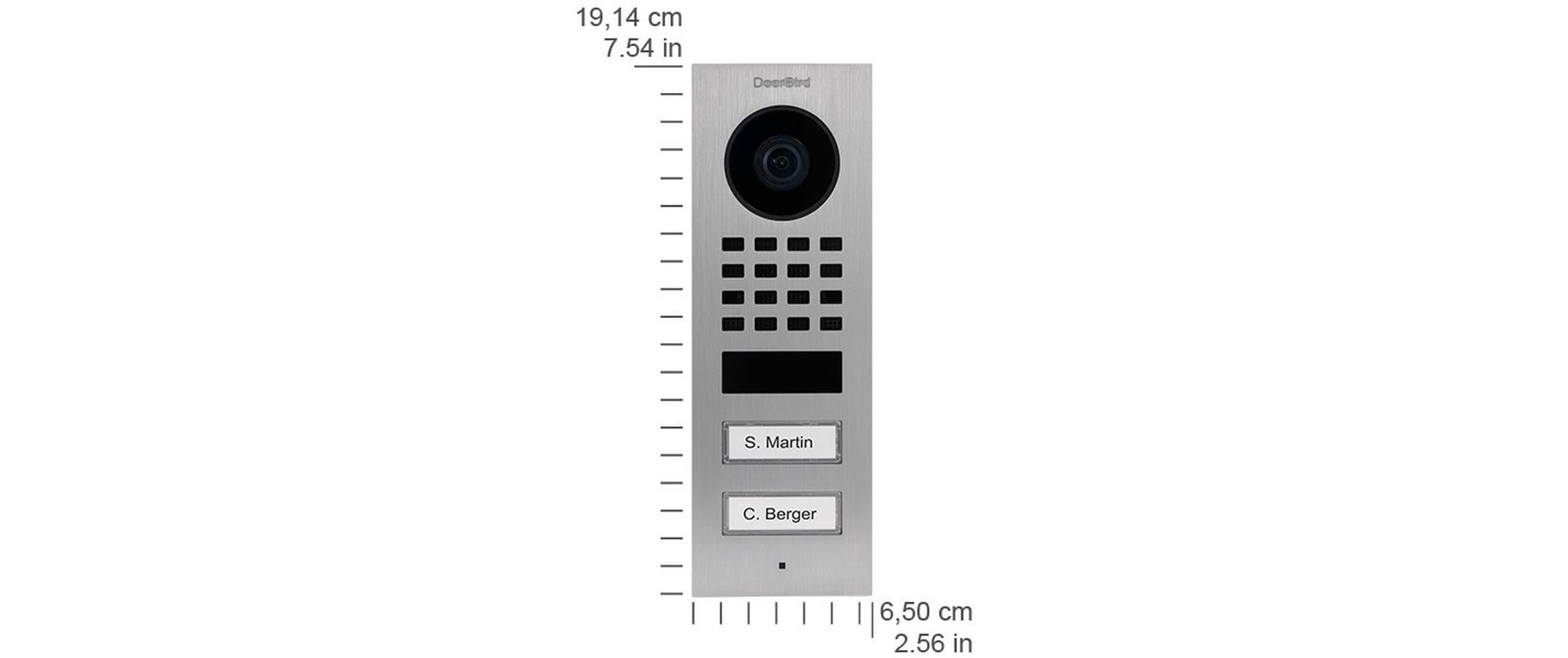 DoorBird D1102V IP Video Türstation V2A Edelstahl