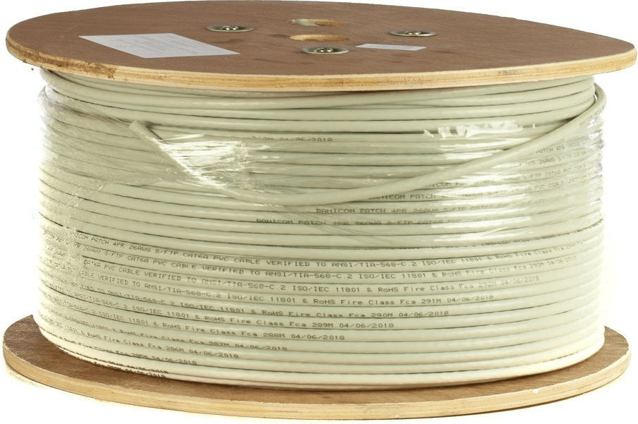 DSIT DANICOM CAT6A 100% Kupfer S/FTP 500m Starrleiter - LSZH (CCA) (DC-SFTP6A-500S-CCA)