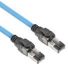 ACT Blue 55 meters S/FTP CAT6A B2ca PoE++ 100W solid prefab installation cable, RJ45 male ? male (FB0055)