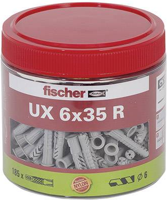 Fischer Universaldübel UX 6x35 R Dose (185) (531027)