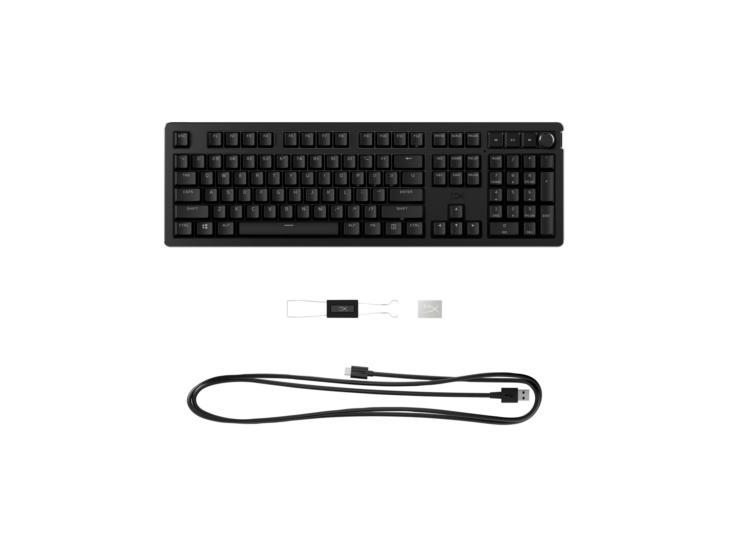 HyperX Alloy Rise Gaming-Tastatur mechanisch RGB USB-C Deutsch Schwarz