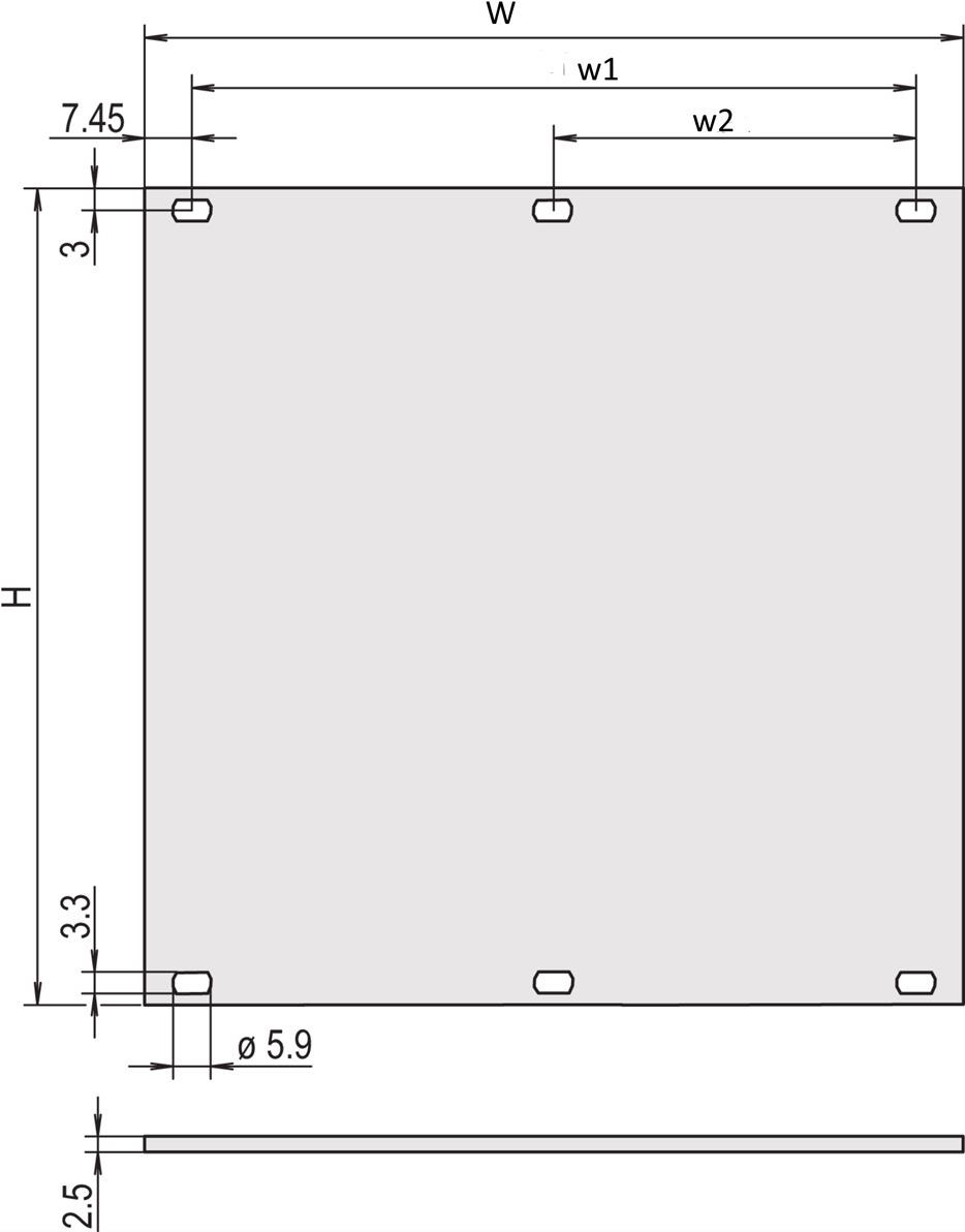 SCHROFF Frontplatten ungeschirmt - TEILFRONTPL.4HE 84TE VORELOX (30818434)