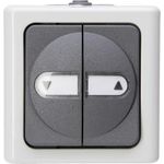 Kopp 561556004 Thermoplast Schwarz - Weiß Lichtschalter (561556004)