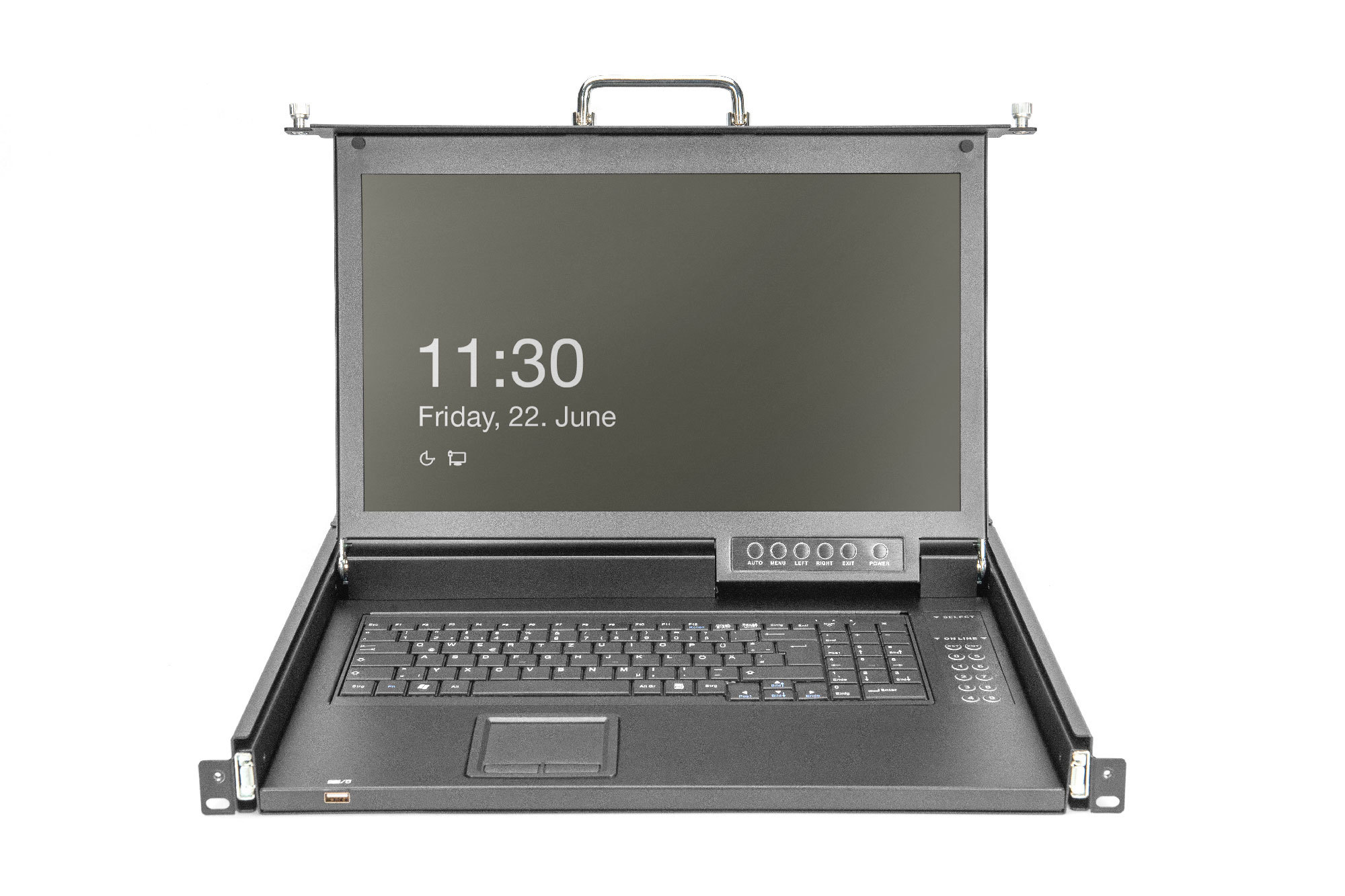 DIGITUS DS-72220-6GE 17" KVM-Konsole 8-Port HDMI Schwarz