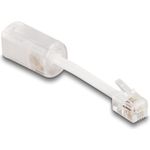 DeLOCK 88170 Kabeladapter RJ10 Transparent - Weiß (88170)