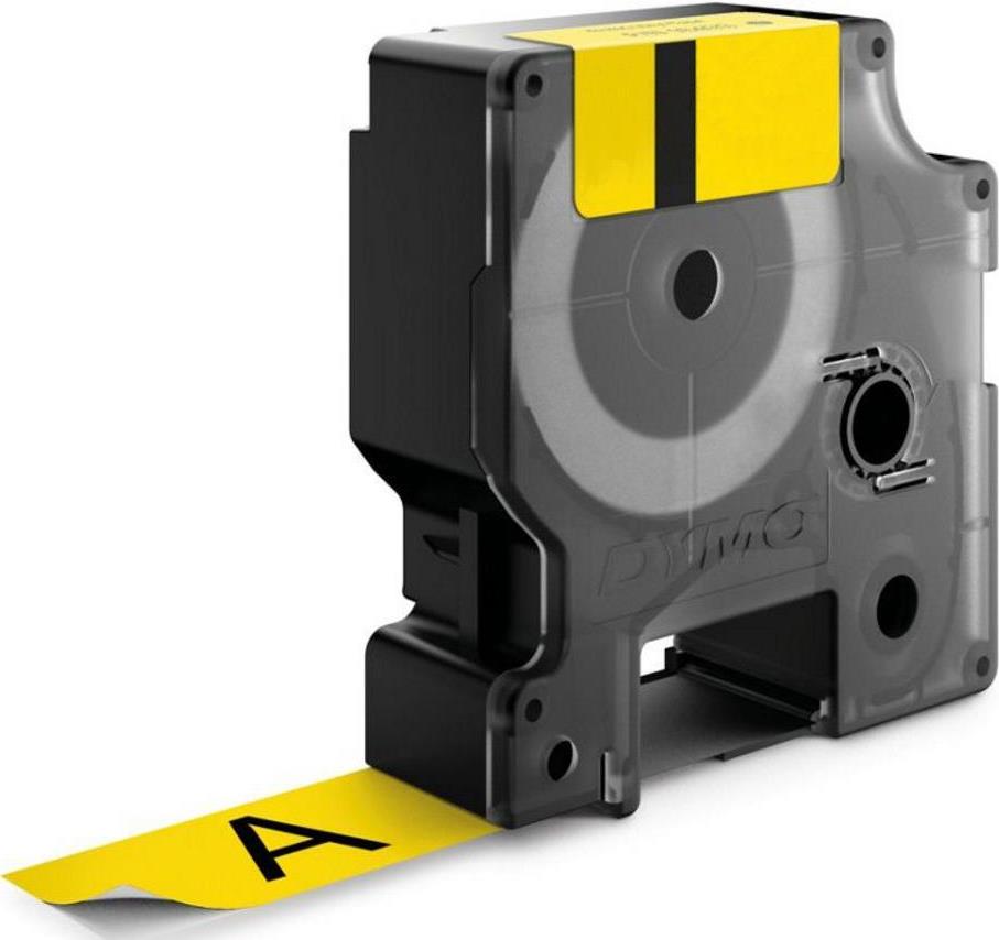 DYMO D1 Etikettenband 9 mm x 7 m Schwarz auf Gelb