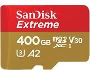 SanDisk Extreme Flash Speicherkarte (microSDXC an SD Adapter inbegriffen) 400GB A2 Video Class V30 UHS I U3 microSDXC UHS I (SDSQXA1 400G GN6MA)  - Onlineshop JACOB Elektronik
