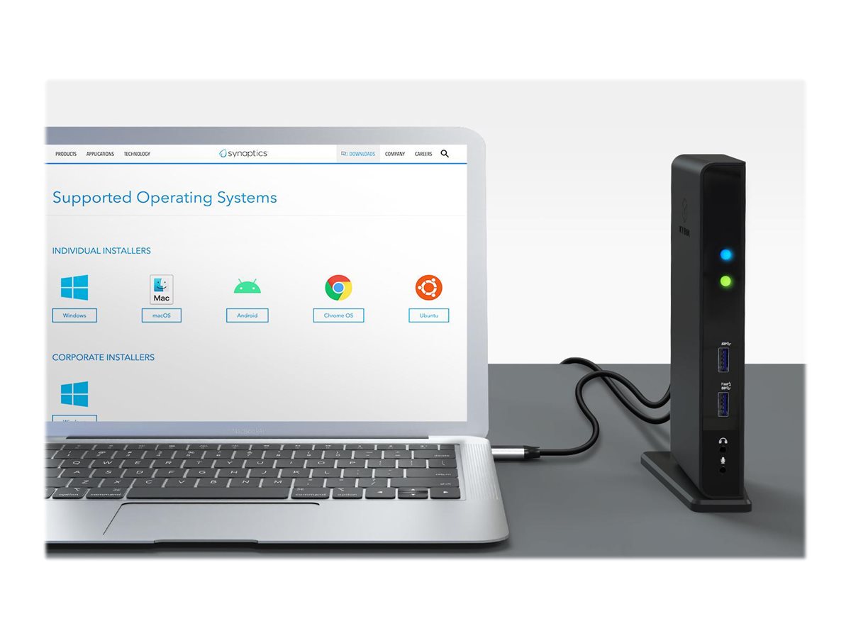 ICY BOX IB-DK2241AC 11-in-1 Dockingstation USB 3.2 Gen 1 HDMI DVI Gigabit Ethernet Schwarz