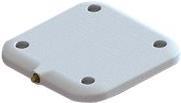 ZEBRA SLIM IP68-RATED RFID ANTENNA FOR INDOOR/OUTDOOR USE, FLUSH MOUNT, 800MHz FREQ. BAND (ETSI), SIZE: 5.9in. X 5.9in. (AN520-FCL60011EU)