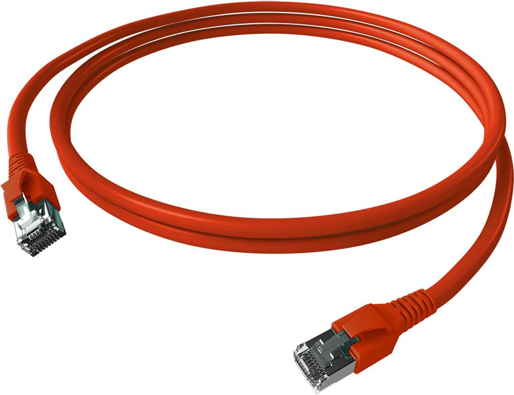 ZVK EasyLan CP1KRBRBR0010 FlexBoot Kat.6 Patchkabel geschirmt rot 1,0m (CP1KRBRBR0010)