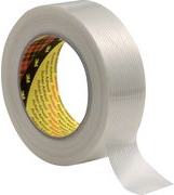 Scotch Filamentklebeband 8956, transparent, 50 mm x 50 m Stärke: 0,131 mm, Trägermaterial aus PP-Film (BOPP) - 1 Stück (89565050)