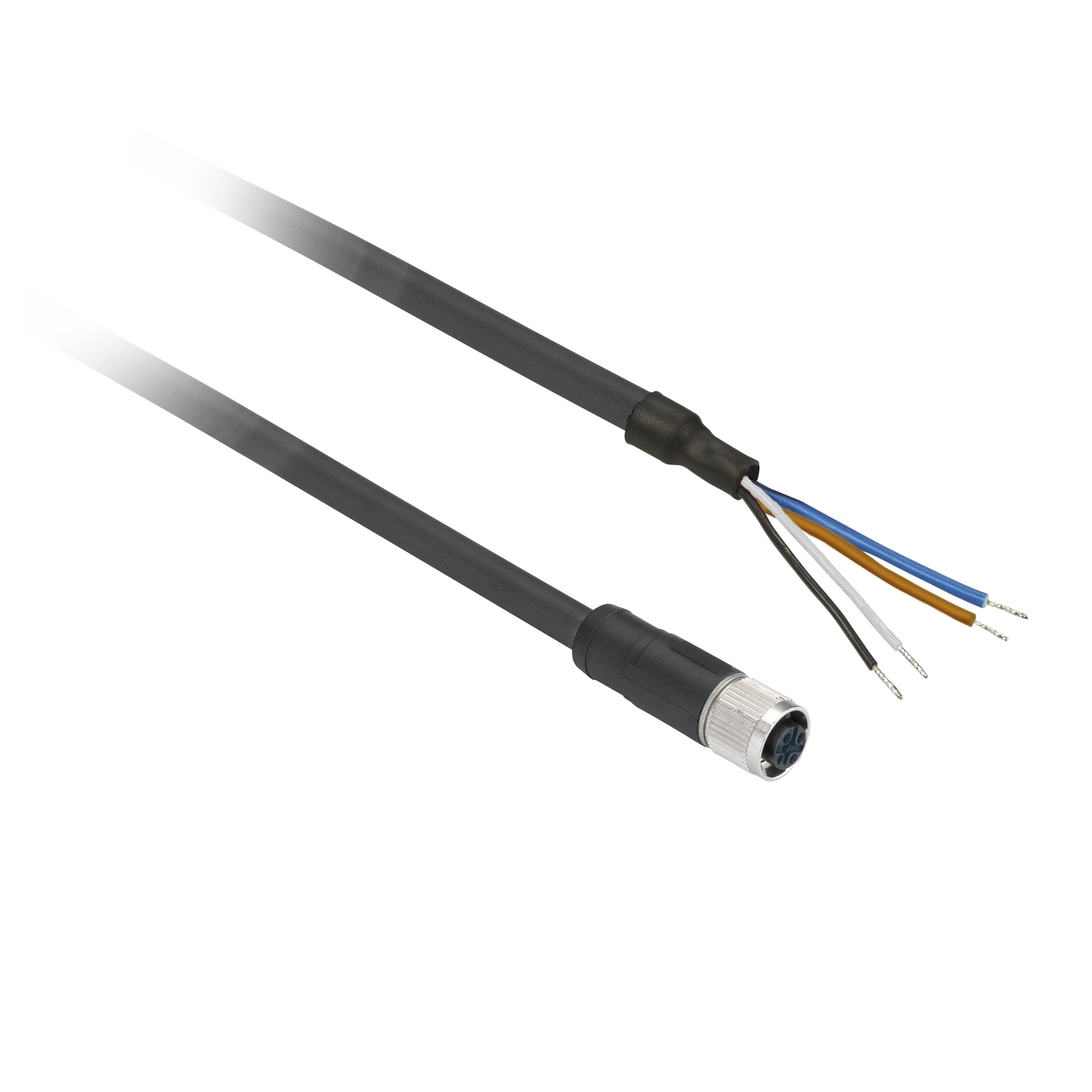 Schneider Electric XZCP1141L5 Sensor-/Aktuatorkabel 5 m M12 Buchse PUR Schwarz