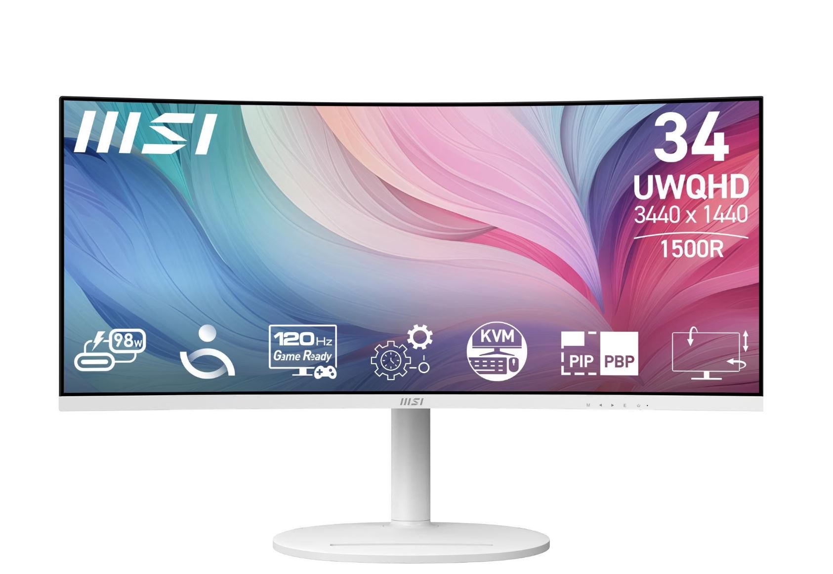 MSI Modern MD342CQPWDE 86cm (34") VA UWQHD 4ms 120Hz [Energieklasse F] (9S6-3PC59H-040)