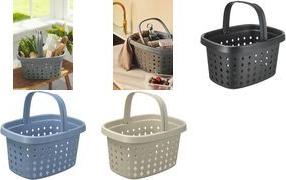 NHG Einkaufskorb SEOUL BASKET, PP, 16 Liter, beige Material: aus recyceltem PP, oval, mit Tragegriff, - 1 Stück (60450809)