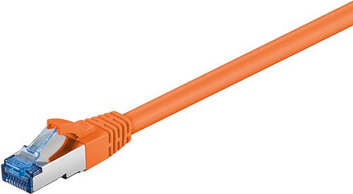Wentronic Goobay CAT 6a Patchkabel, S/FTP (PiMF), Orange, 7.5 m - LSZH halogenfrei, Kupfer (93851)