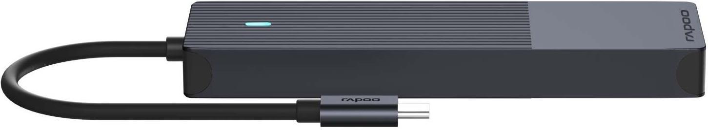 Rapoo UCM-2002 USB-C Dockingstation HDMI RJ-45 USB 3.2 Gen 1 Grau