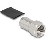 Delock F Stecker zum Crimpen RG-6mit passendem Schrumpfschlauch (91779)