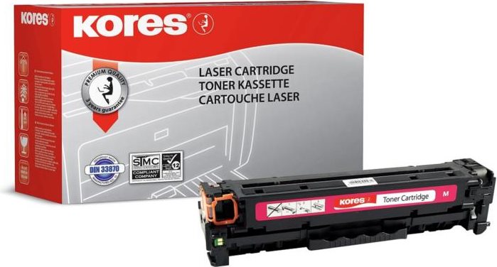 Kores Toner für hp Color LaserJet Pro MFP M476, magenta Kapazität: ca. 2.700 Seiten, mit Chip - 1 Stück (G2528RBR)