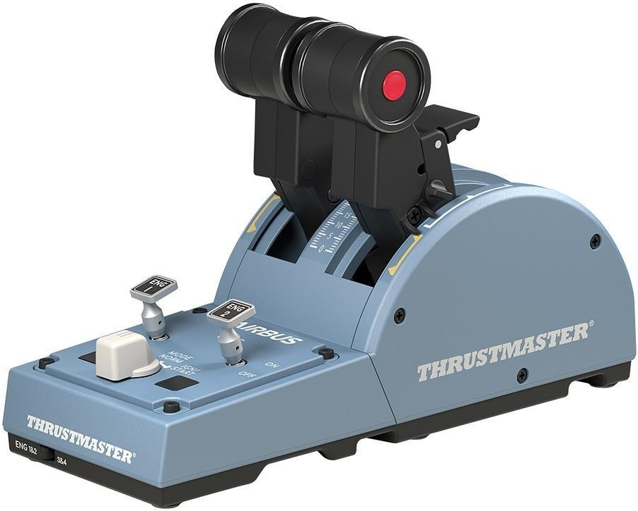 Thrustmaster TCA Quadrant Airbus Edition Gasregler Schwarz, Blau