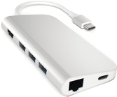 Satechi USB-C Hub Multi-Port Adapter Silber (ST-TCMAS)