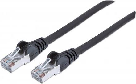 INTELLINET NETWORKS Network Cable,Cat.7 Rohkabel Raw Cable, Cat6A Modular plugs, CU, S/FTP, LSOH, 0.5 m, Black (740623)