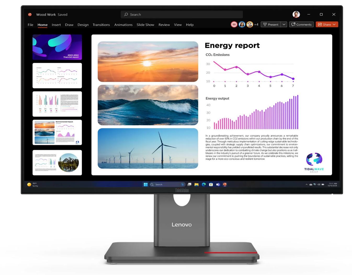Lenovo ThinkVision P24Q-40 LED-Monitor 60,5 cm (23.8") 2560 x 1440 Pixel Quad HD LCD Schwarz (64B2GAT1EU)