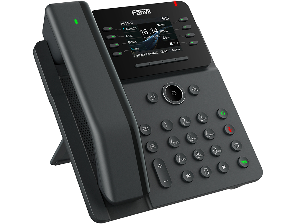 Fanvil V62 Pro IP-Telefon 12 Leitungen PoE Schwarz