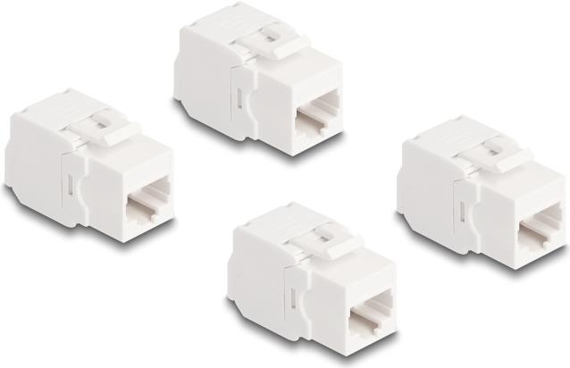 Delock Keystone Modul RJ45 Buchse Cat.6A UTP 4 Stück (86051)