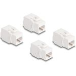 Delock Keystone Modul RJ45 Buchse Cat.6A UTP 4 Stück (86051)