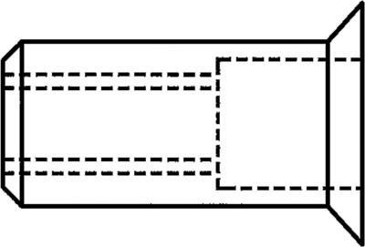 Gesipa Blindnietmutter Al M4x6x12,0 Senkkopf KS 1,5-3,5mm (Pack mit 500 St) (1455346)