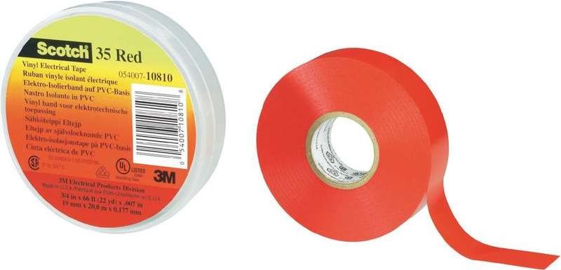 3M Deutschland PVC Elektro-Isolierband 19 mm x 20 m, gelb Scotch 35 19x20 ge Breite 19mm, Werkstoff PVC, Farbe gelb, Länge 20m, UV-beständig, Isolierend, Selbstverlöschend, Stärke 0,18mm, Witterungsbeständiges, abriebfestes PVC-Klebeband. Beständig gegen (80611211592)