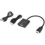 STANDARD Adapterkabel HDMI zu VGA+3,5mm-Audio (Stereo), 0,23 m (S3210)