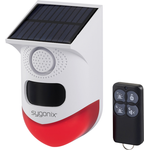 Sygonix Mini-Alarmanlage Weiss Rot mit LED Bewegungsmelder Fernbedienung (SY-6515320)