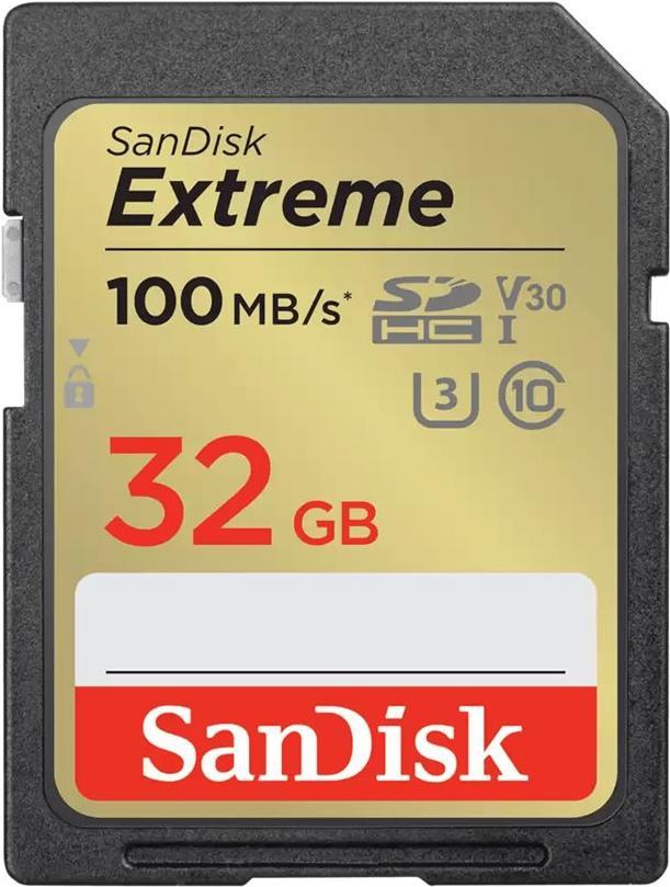 WESTERN DIGITAL EXTREME PLUS 32GB SDHC MEMORY CARD 100MB/S 60MB/S UHS-I CLASS (SDSDXWT-032G-GNCIN)