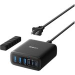 Anker Innovations 6-in-1 Ladestation 112W 3x USB-A USB-C schwarz (A2154G11)