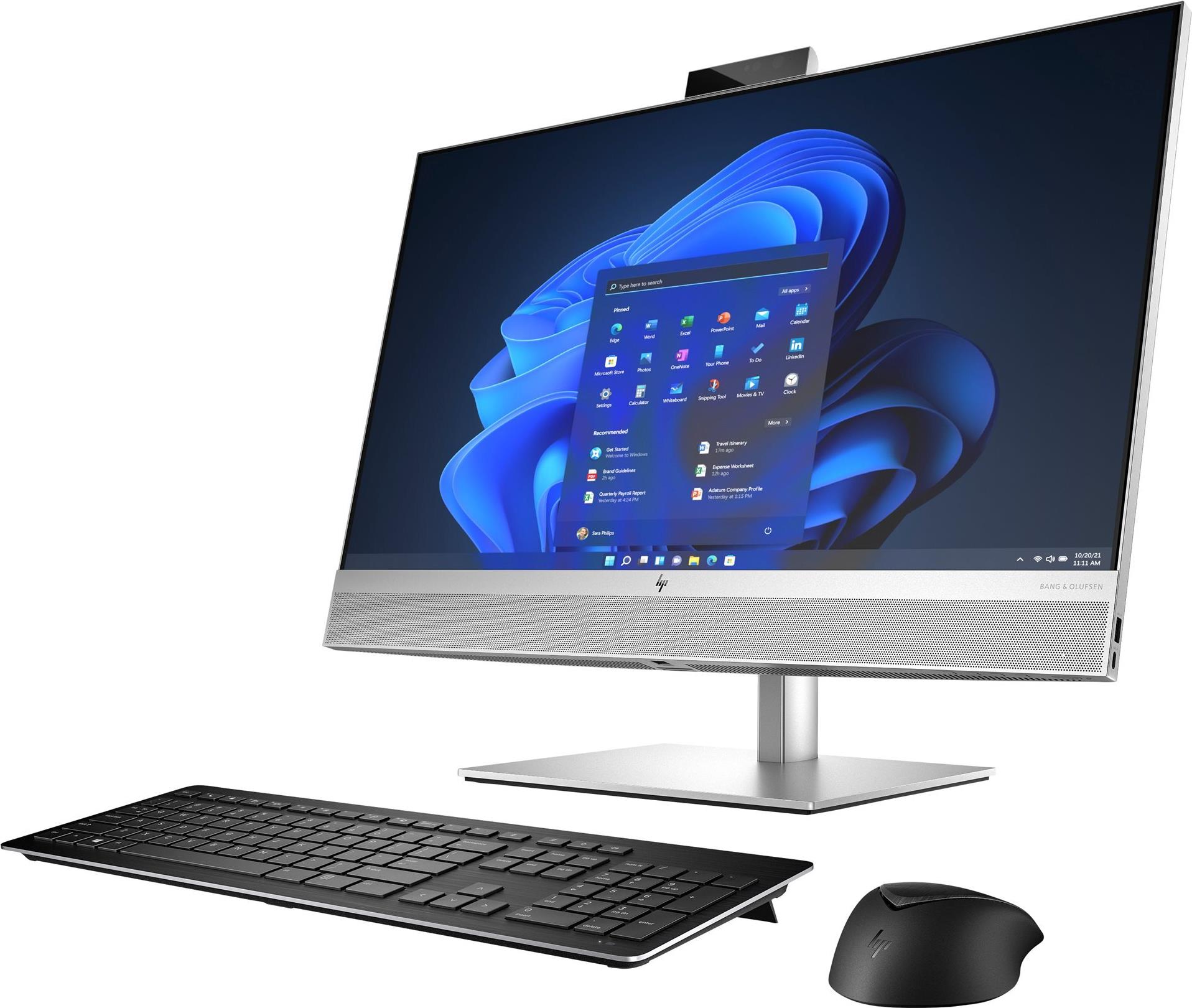 HP EliteOne 870 G9 27" Core i5-14500 16 GB RAM 512 GB SSD Silber