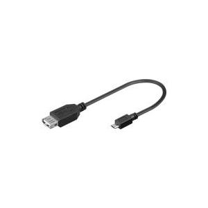 Wentronic Goobay USB 2.0 Hi-Speed Adapter, 0.2 m - USB 2.0-Buchse (Typ A) > USB 2.0 Micro-Stecker (Typ B) (95194)