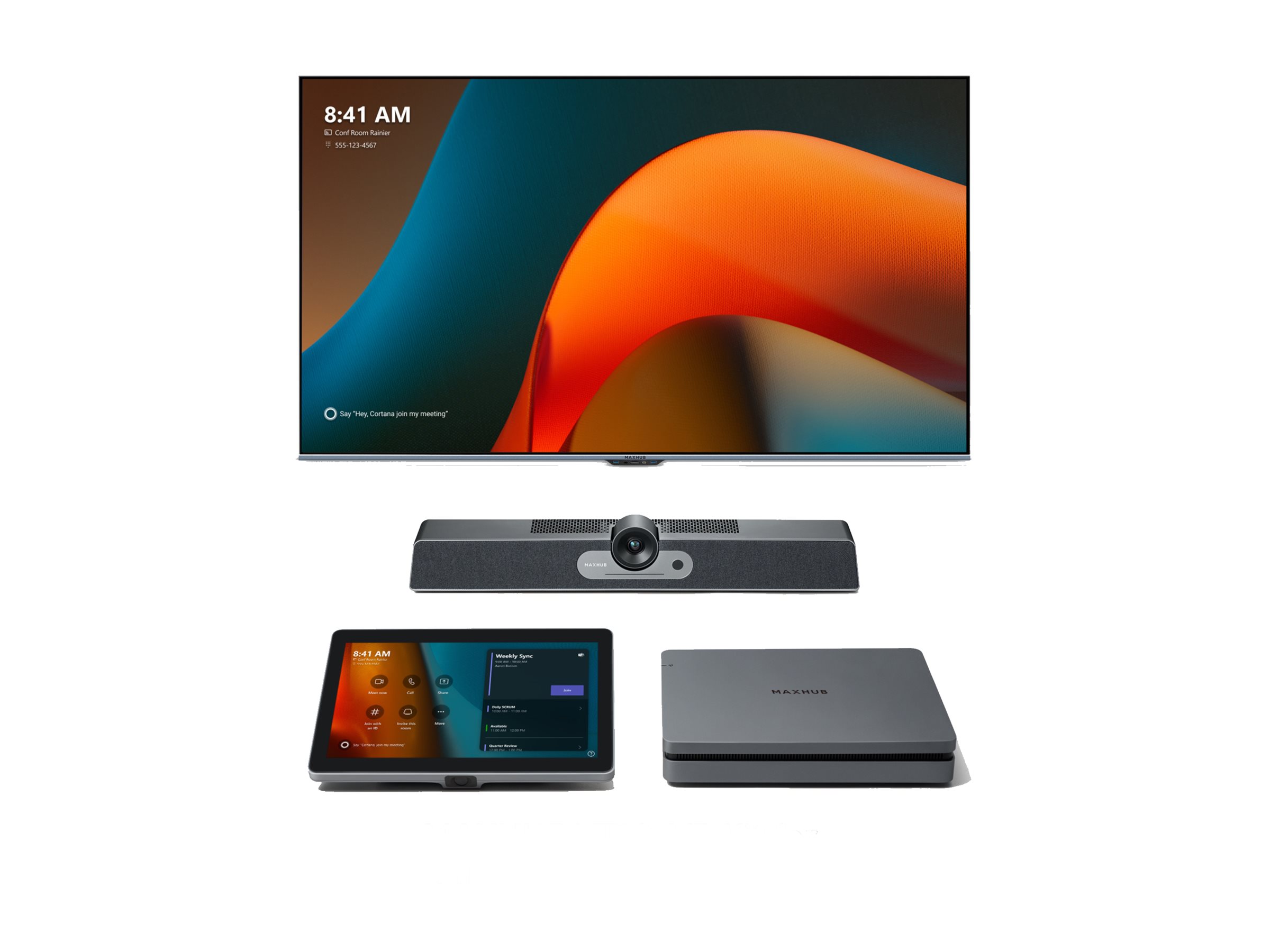 MAXHUB XT10-VB Kit Videokonferenzsystem 12 MP Grau Schwarz