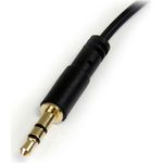 StarTech.com 6 ft Slim 3.5mm to Right Angle Stereo Audio Cable (MU6MMSRA)
