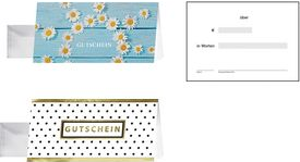 10 SIGEL Gutscheine Golden Glimmer (DS100)