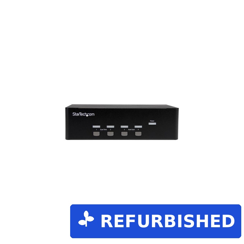 StarTech.com 4-port KVM Switch with Dual VGA and 2-port USB Hub (SV431DVGAU2A)