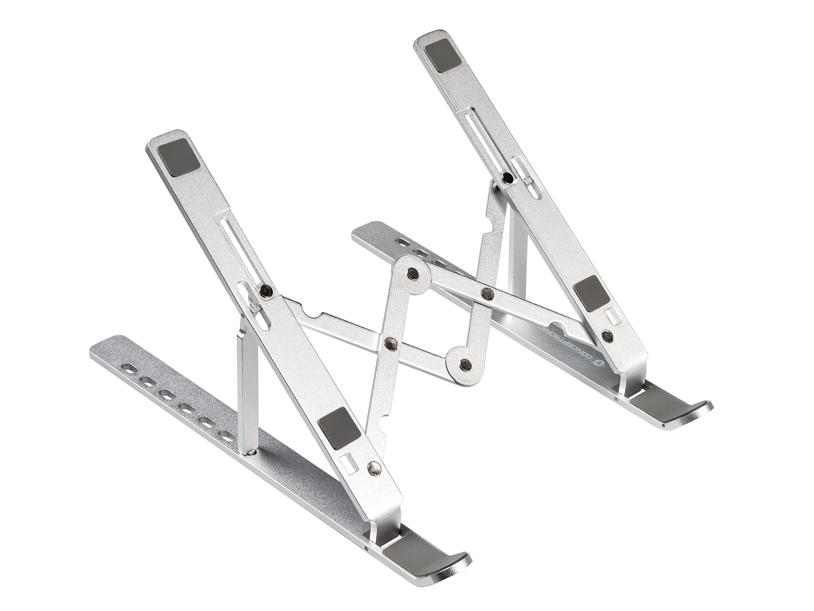 Conceptronic THANA04S ERGO Klappbarer Laptop-Kühlständer aus Aluminium 15,6" Silber
