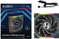 Lian Li UNI FAN SL Wireless LCD Lüfter ARGB PWM - Reverse Blade 120 mm (12RSLLCD1W1B)