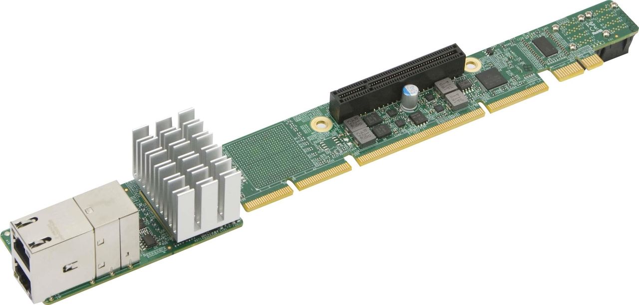 Super Micro Supermicro Add-on Card AOC-URN2-i2XT 1U Ultra Riser (AOC-URN2-i2XT)